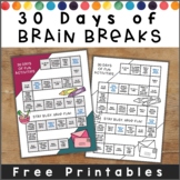 Brain Break Activities for the Month