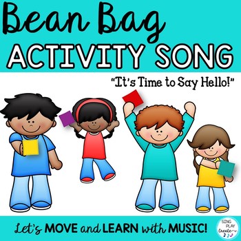 Preview of Brain Break: Bean Bag Activity Song "It's Time to Say Hello" Video