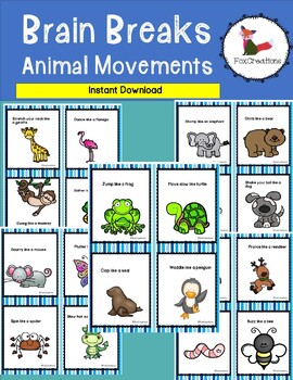 Preview of Brain Break Activity Cards