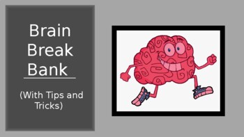 Preview of Brain Break Bank PowerPoint