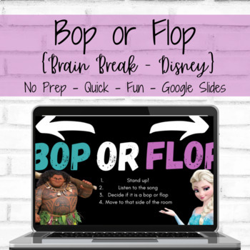 Preview of Brain Break: Bop or Flop (Disney)