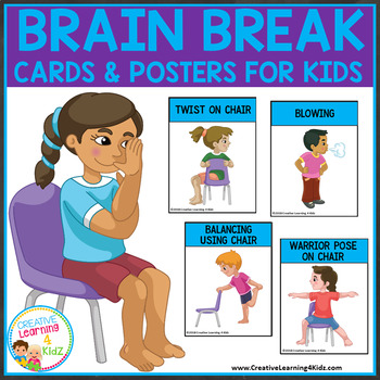 Brain Break Cards & Posters for Kids by Creative Learning 4 Kidz