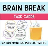 Brain Break task cards for Mindfulness + calm | Kindergart