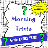 Brain Break- Morning Trivia Questions for the ENTIRE YEAR-