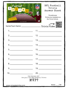 nfl trivia printable