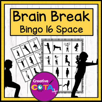 Preview of Occupational Therapy SEL Classroom Management Brain Break Self Regulation Bingo
