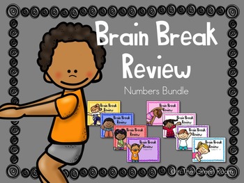 Preview of Brain Break Review Numbers Sildeshow