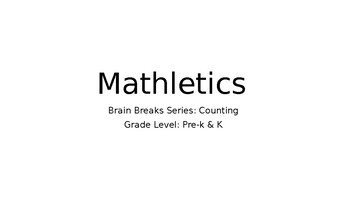 Preview of Brain Break Series: Counting