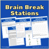 Brain Break Station Activity: Print & Digital - Learn Abou