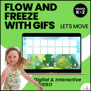 Preview of Brain Break with GIFS Spring Flow and Freeze. Movement Activity. Beat / Meter