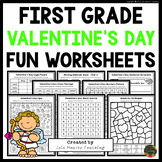 1st Grade Valentine's Day Fun Packet Early Fast Finishers 
