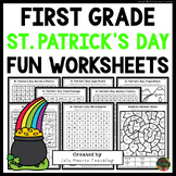 1st Grade St Patrick's Day Fun Packet Early Fast Finishers
