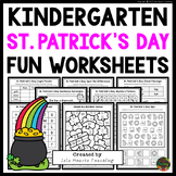 Kindergarten St Patrick's Day Fun Packet Early Fast Finish