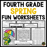 4th Grade Spring Packet Fun Fast Early Finishers Puzzles W