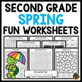2nd Grade Spring Break Fun Packet Early Finishers Puzzles 