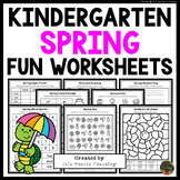 Kindergarten Spring Break Fun Packet Fast Early Finishers 