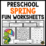 Preschool Spring Break Fun Packet Fast Early Finishers Puz