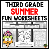 3rd Grade Summer Break Fun Packet Early Finishers Puzzles 