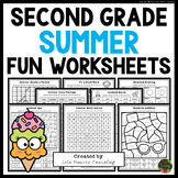 2nd Grade Summer Break Fun Packet Early Finishers Puzzles 