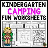 Kindergarten Camping Day Fun Packet Early Finishers Puzzle