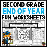 2nd Grade End of Year Fun Packet Early Finishers Puzzles B