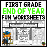 1st Grade End of Year Fun Packet Early Finishers Puzzles B