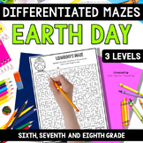 Earth Day Maze 6th 7th 8th Grade - Middle School Fun Mazes