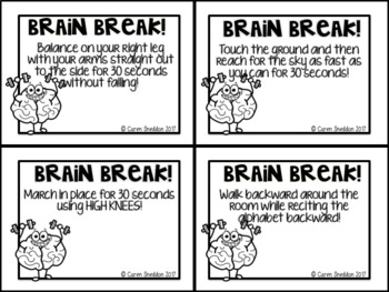 Brain Breaks by CaringCaren | Teachers Pay Teachers