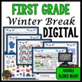 First Grade Winter Break Packet - Digital - Google Slides 