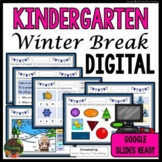 Kindergarten Winter Break Packet - Digital - Google Slides