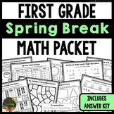 First Grade Spring Break Math Packet | Home School Learnin