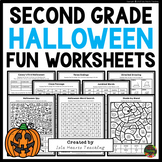 2nd Grade Halloween Fun Packet | Worksheets & Fun Pages | 