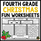 4th Grade Christmas Packet Fun Early Finishers Puzzles Wor