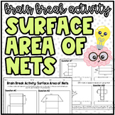 Brain Breaks Activity: Surface Area of Nets | Partner Acti