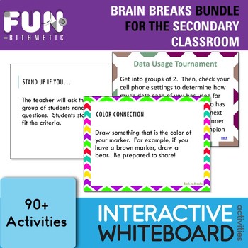 Preview of Brain Breaks Bundle for the Secondary Classroom