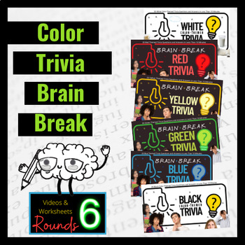 Preview of Brain Breaks: Color Trivia Quiz Game (for in person or distanced learning)