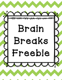 Brain Breaks Freebie