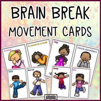 Preview of Brain Breaks Movement Cards