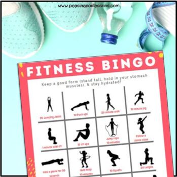 Preview of After State Testing Activities Brain Break Printable Card Physical Fitness Bingo