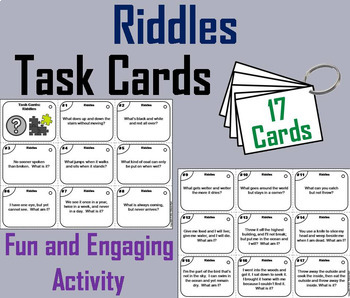 Preview of Riddles Task Cards (Brain Breaks Activity)