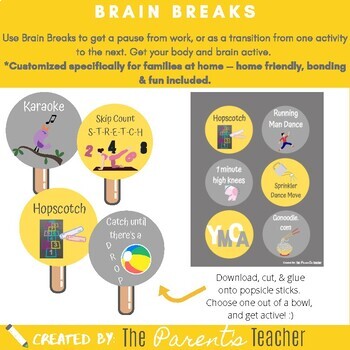 Preview of Brain Breaks during CoronaVirus {Distance Learning}