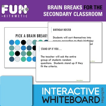 Preview of Brain Breaks for the Secondary Classroom