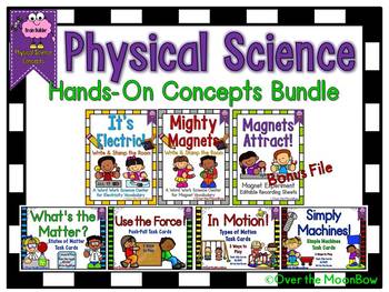 Preview of Brain Builders | Hands-On Physical Science Concepts Bundle | Elementary