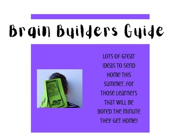 Preview of Brain Builders Summer Guide for Advanced Learners