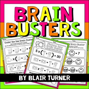 Preview of Brain Busters: Math Logic Problems