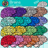 Brain Clipart: 19 Colorful Rainbow Side View Brain Clip Ar