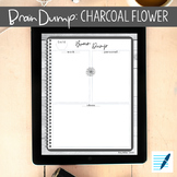 Brain Dump: Charcoal Flower (Digital Planning Page)