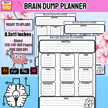 Preview of Brain Dump Planner: The Daily Productivity Book, Notepad, Brilliant Ideas