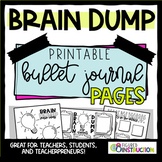 Brain Dump: Printable bullet journal pages