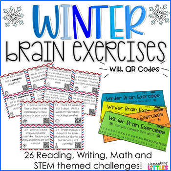 Preview of Brain Exercises-Winter EDITABLE